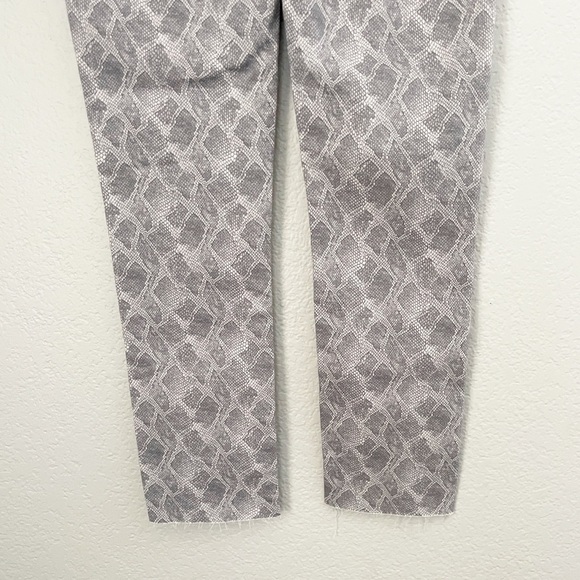 Nwt PAIGE Hoxton Slim Snakeskin Jeans Periscope Viper 26 - Picture 12 of 14